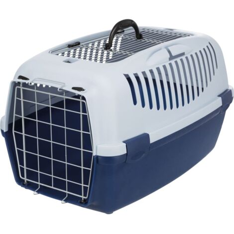 Trasportino capri 3 open top S: 40x38x61cm: blu scuro/azzurro