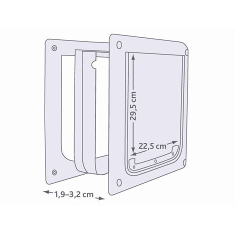 Gattaiola Trixie Bianco Plastica 30 × 36 CM