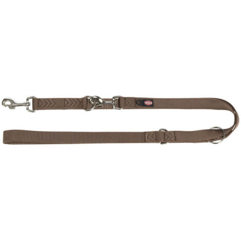 Guinzaglio regolabile per cane Trixie Premium Nocciola L/XL