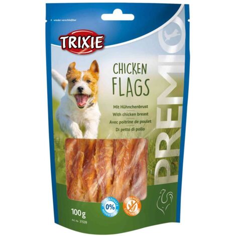 400gr. Offerta Set 4 Pezzi: Premio chicken flags per cani - offerta multipack confezioni risparmio