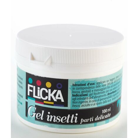 Gel Insetti repulsivo zone delicate FLICKA rende sgradito il cavallo a insetti volanti 100 ml
