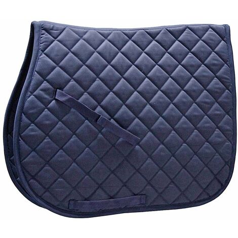 Pour en savoir plus :, Vert: Selle anglaise rectangulaire en coton anatomique avec un édredon en losange doux