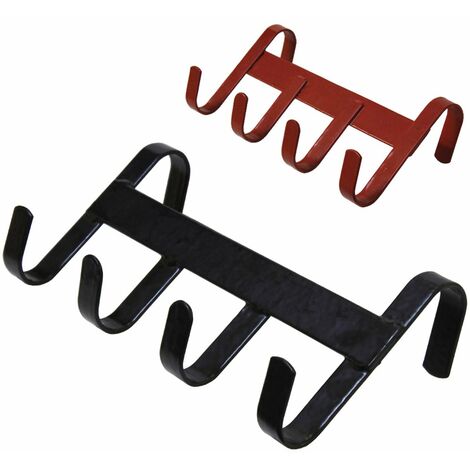 Noir - Porte-bouteille multi-usages en métal avec 4 crochets pour suspendre