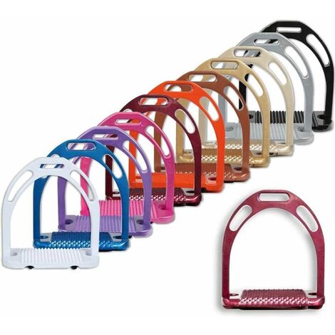 Blanc - Supports d'équitation anglais en aluminium léger (1/5)