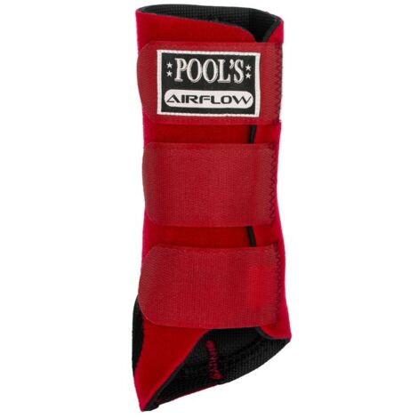 Taglia Unica, Nero: Stinchiere posteriori per cavalli airflow in neoprene con rinforzo scamosciato