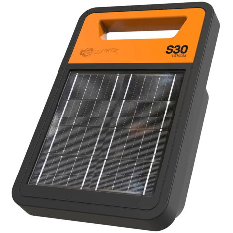 Elettrificatore solare S30Li Gallagher con batteria al litio per recinti fino 3 km per cavalli, bestiame, maiali