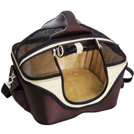 Trasportino cuccia con tracolla e cuscino interno modello Fast&Easy per cani e gatti: Trasportino M