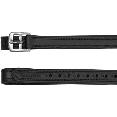 145 cm, Nero: Staffili Supreme in cuoio di alta qualità con rinforzo interno in nylon e fibbie in acciaio inox