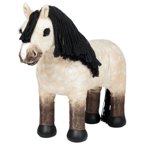 Peluche Cheval Flash - Jouet Poney Avec Crinière Tressable Et Écurie Boîte
