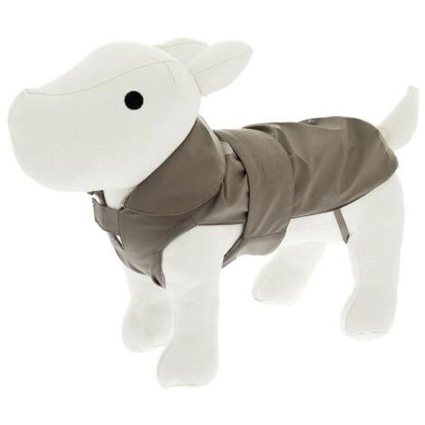 Impermeabile con imbottitura interna staccabile in pile e cotone modello Rain per cani: 65 cm - Nero (1/5)