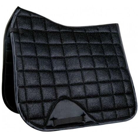 Sottosella rettangolare o dressage altamente traspirante modello Glitter Mesh: Pony dressage, Bianco 1200