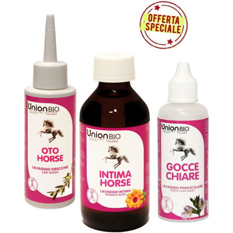 KIT PARTI DELICATE: OTO HORSE 100 ml più INTIMA HORSE 100 ml più GOCCE CHIARE 40 mL