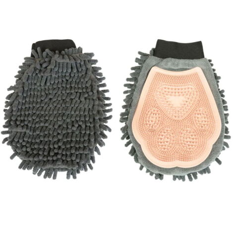 Grigio Rosa - Guanto per la pulizia del cavallo modello Horses Grooming Tool
