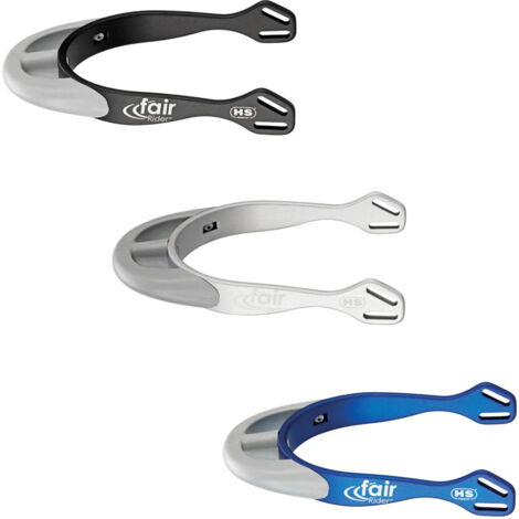 argento argento - Speroni FairRider con arco tondo da 25mm adatto per i cavalli sensibili