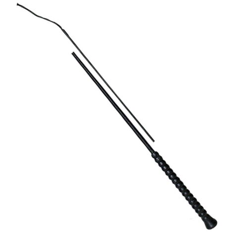 Frustino Da Dressage Dublino Con Manico Glitterato 100 Cm - Colore Nero/Oro, Elegante E Funzionale
