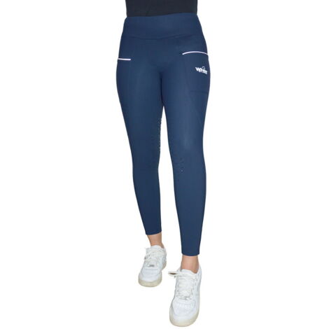 9/10 anni, Blu: Leggings Winner bambina caldi invernali foderati in morbido pile Winner Winter-Tech
