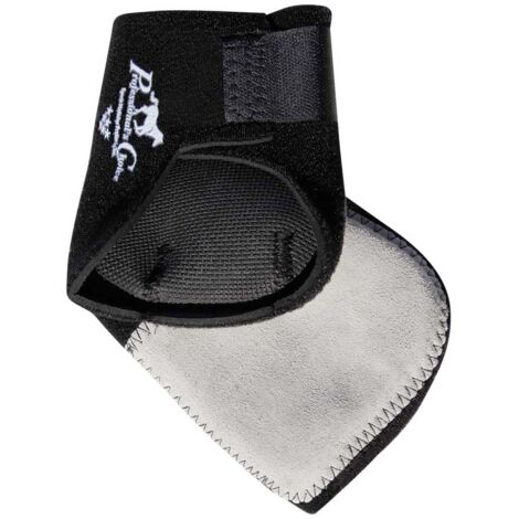Taglia unica Cob/Full, Nero: Stinchiere western posteriori in neoprene con chiusura a strappo