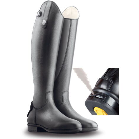 STIVALETTI TECNICI EQUITAZIONE OXFORD IN PELLE CON CERNIERA FRONTALE