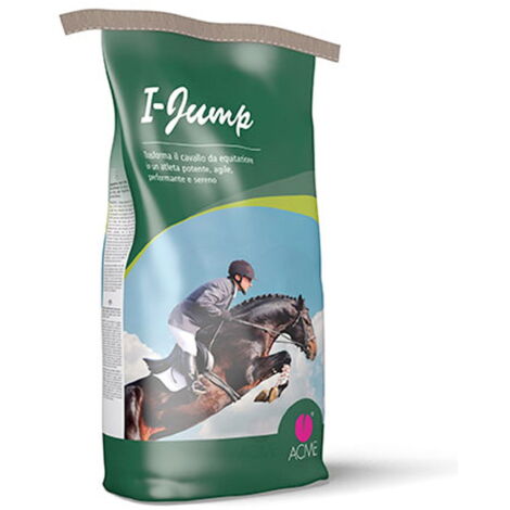 I JUMP mangime complementare per un cavallo da equitazione potente, agile, performante e sereno: 6 Sacchi 20 kg cad