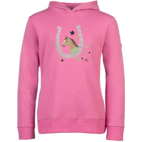 Felpa Con Cappuccio Per Bambina Varsany – Gymnast, Super Morbida, Con Tasca, Per Danza E Sport – Black Hot Pink, Taglia 9-10 Anni - 3