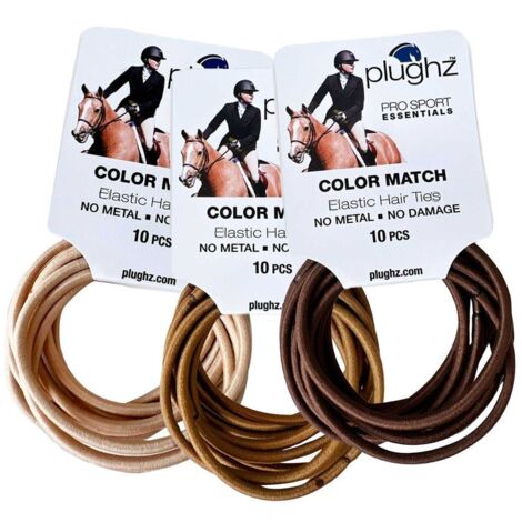 taglia unica, castano scuro: Elastici per capelli confezione da 10 pezzi