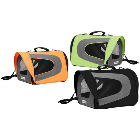 trasportino nero: Trasportino borsa in nylon per cani e gatti modello Rocket