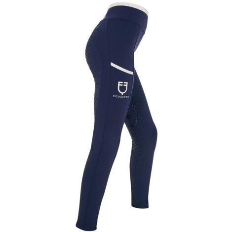 Leggings bambina con decorazioni perforate: 8 YEARS, navy blazer (19/3923)