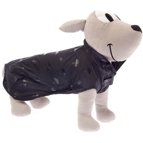 Impermeabile con chiusura a strappo modello Pocket per cani: 45cm - Fucsia