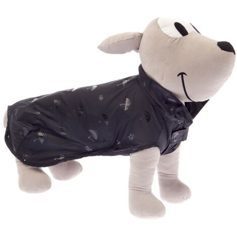 Impermeabile con chiusura a strappo modello Pocket per cani: 50cm - Fucsia
