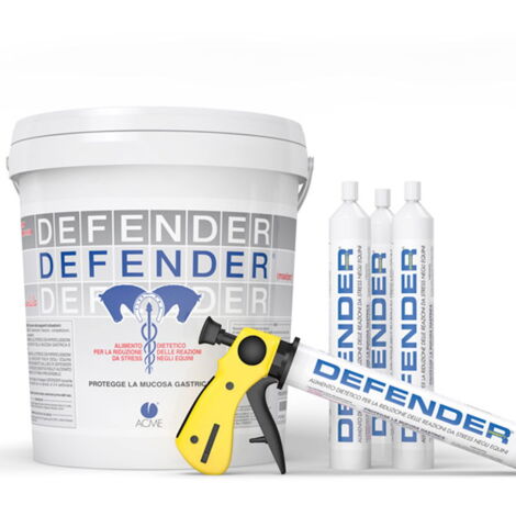 DEFENDER mangime complementare per cavalli a base di idrossido di Alluminio e idrossido di Magnesio : secchio 5kg