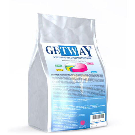 GETWAY Mangime complementare sostitutivo del colostro per equini da 450 g