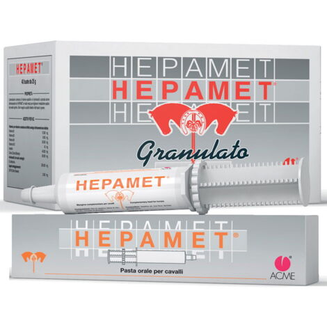 HEPAMET mangime complementare per cavalli a base di vitamine epatofile: 40 buste da 25 g