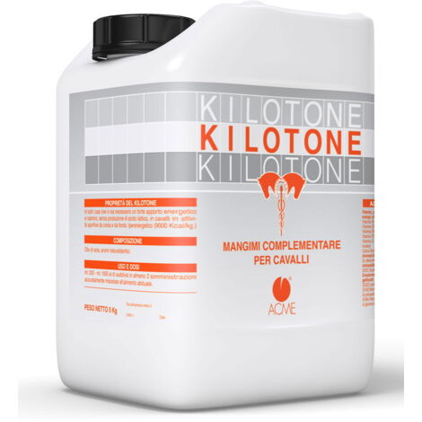KILOTONE Mangime complementare per cavalli a base di olii altamente energetici e vitamine del gruppo B da 5 kg