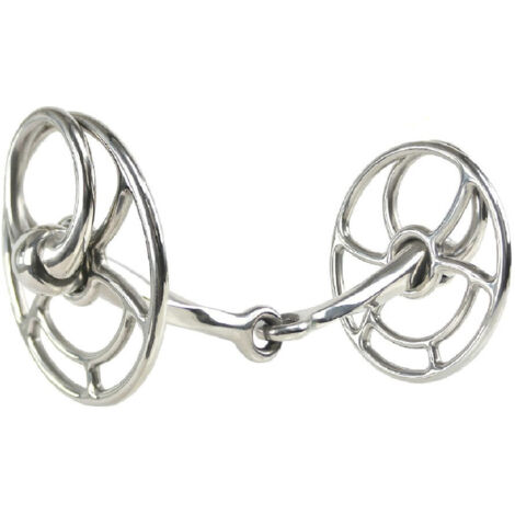 Morso Pessoa in acciaio inossidabile 16 mm con anelli da 65 mm: 15,5 cm Morso Pessoa in acciaio inossidabile 16 mm con anelli da 65 mm: 15,5 cm
