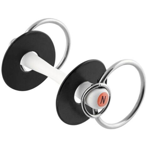AMKA Morso A Testa D'Oliva Doppio Rotto Argentan – 16 Mm, Anelli Piatti In Acciaio Inox