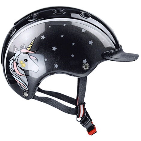 Cap equitazione Casco modello Nori regolabile per bambini: 52-56 cm,  Unicorno