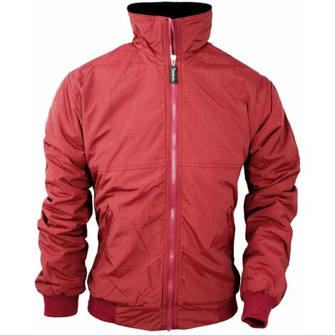 Bomber tecnico invernale da equitazione impermeabile con imbottitura in pile per bambino: XXS, borgogna (1/5)