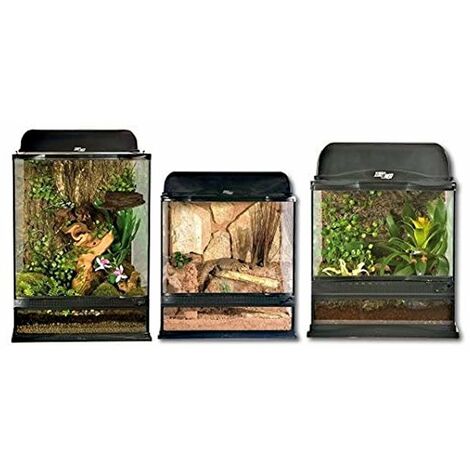 Terrario naturalistico per rettili Zoo Med con sistema di ventilazione frontale e superiore: 30x30x30 cm