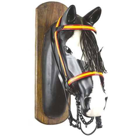 Cwell Equine - Briglia Messicana In Pelle Con Redini - Set Completo Per Cavallo/Pony - Morbida E Resistente Con Cristalli - Ideale Per Competizioni E Uso Quotidiano - Colore Marrone - 6