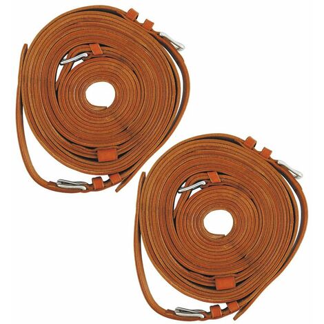 Redini Per Cavalli In Pelle Italiana E Nylon - Grip Antiscivolo Per Massima Sicurezza (Taglia Cob, Marrone)