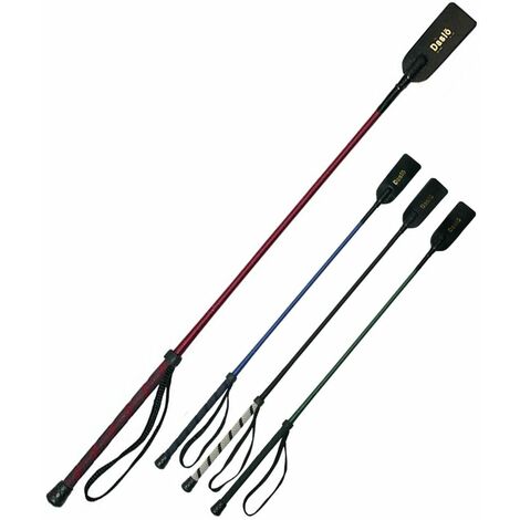Frustino con rivestimento in nylon intrecciato impugnatura in gomma antiscivolo e passamano 65 cm: cm 65, blu (09) (1/5)