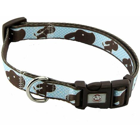 SLA179 Collare Regolabile Per Cani E Gatti, In Nylon Nero, Larghezza 10 Mm, Lunghezza 20-35 Cm, Taglia XS - 5