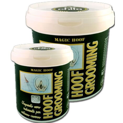 1 kg: Hoof Grooming unguento nero per lo zoccolo ad azione indurente