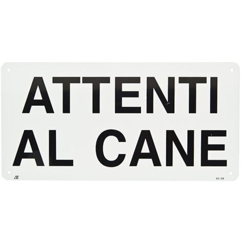 Cartello Targa 'Attenti Al Cane' Bassotto, In Alluminio 3mm, 20x30 Cm, Made In Italy, Resistente Per Esterno, Con Fori Per Fissaggio - 2