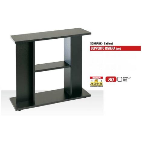 Supporto in legno Amtra System 80 Bianco 80x32x70h