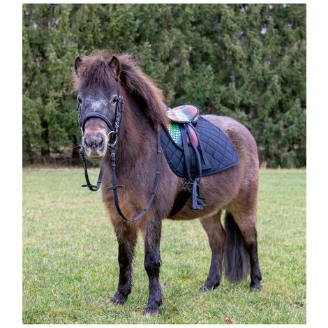 Sella Per Bambini Con Staffe E Sottopancia - 35,5 Cm, Nero, Per Piccoli Cavalli