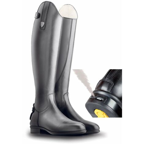 Stivale equitazione Tattini TERRIER con tecnologia CLOSE CONTACT con cerniera posteriore: polpaccio S stivali Terrier - 42, Nero 10