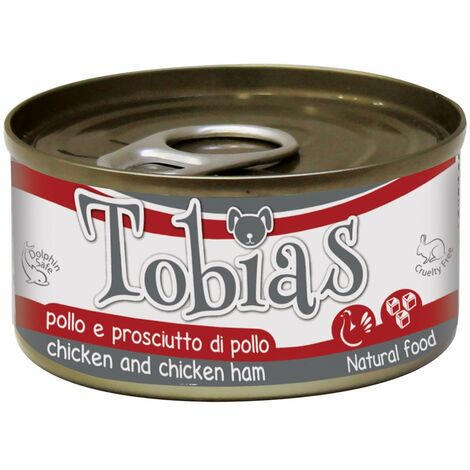 Tobias Dog Pollo e Prosciutto di pollo 24 lattine da 85 g cad.: 24 lattine 85 g cad.