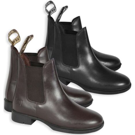 Stivaletti da equitazione in cuoio resistente modello Jodhpur per uomo: 39,  Marrone