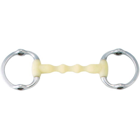 HKM Morso A Oliva In Legno Massiccio Per Cavalli - 20 Mm Di Spessore, Acciaio Inox 65/145 Cm - Adatto Per Bocca Ampia